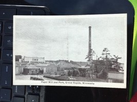 vintage postcard 1900s Grand Rapids MN Minn Minnesota Paper Mills Park - £23.69 GBP