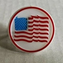 Bakery Crafts Plastic Cupcake Rings Toppers New Lot of 6 &quot;American Flag&quot; #4 - £5.58 GBP