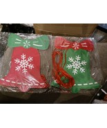 Merry Christmas Bunting Garland Banner Hanging red and green bell Party ... - €5,15 EUR