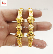 18 Kt, 22 Kt Real Gold Handmade Slip-On Bracelet Bangles 14 -  28 Gm (2 Pcs) - £1,360.61 GBP+