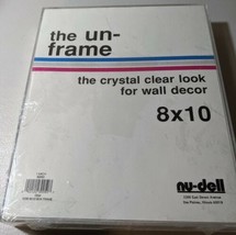 NU-Dell The Un-Frame The Crystal Clear Look For Wall Decor 8X10   - £8.91 GBP