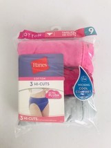 HANES Cotton Comfort Ultra Plush  Soft 3 Pack Hi-Cut Size 9 - £15.41 GBP