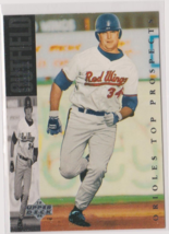 Mark Smith Red Wings Outfield 1993 Upper Deck &quot;Orioles Top Prospect&quot; Card # 232 - $1.58