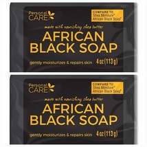 2 BARS Of   Personal Care African Black Soap 4 oz. - $11.99