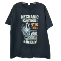 Mechanic Caution Flying Tools &amp; Offensive Language Likely T-Shirt Fruit ... - £5.38 GBP