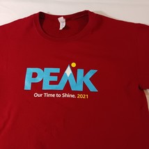 Jerzees Nublend Peak Our Time To Shine Men's Red Cotton Blend Sweatshirt Size S image 5