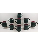 (9) Alexander Julian Colours Mugs Set Speckled Green Maroon Coffee Tea C... - £77.87 GBP
