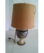 VTG Antique Italy Made Porcelain gtable Lamp New Brunswick Shade Floral ... - £119.74 GBP