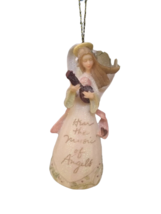 Enesco Foundations Angel Bell Ornament Christmas Tree Holiday Lute Heart Boxed - £10.17 GBP