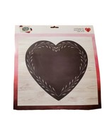 Chalkboard Design Heart with Chalk Craft 10&quot; x 11&quot; - NEW - £6.37 GBP