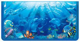 Underwater Treasures Leather Checkbook Cover - £18.61 GBP