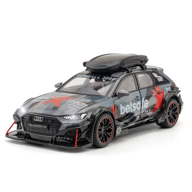 1/24 Audi RS6 Modified Vehicles Car Model Toys Alloy Diecast - £28.41 GBP