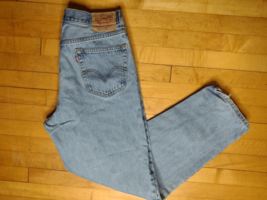 Men&#39;s Levis 560 Loose Fit Denim Jeans SZ 34x32 Blue Cotton Red Tab VTG Y2K - £23.42 GBP