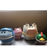 Little Tikes Farm Nesting Animals Stacking Cow Sheep Pig Chicken Vintage - $339.23 MXN