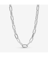 S925 Silver ME Medium-Link Chain Necklace,Minimalist Necklace,Fit For Mo... - £16.33 GBP