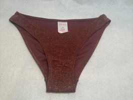 Xhilaration™ - Juniors&#39; Metallic Textured V Bikini Bottom - Raisin - Size XS - £2.77 GBP
