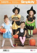 Simplicity 8976 Girls Toddlers Costumes Bee Witch Cat Princess pattern UNCUT FF - £19.87 GBP