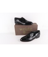 NOS Vintage 90s Mens Size 10 A Leather Oxford Wingtips Dress Shoes Black... - $2,606.45 MXN