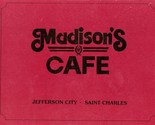 Madison&#39;s Cafe Menu Jefferson City &amp; Saint Charles Missouri 1993 - £14.27 GBP
