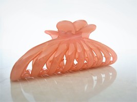 Large pink  hair claw clip for thick hair - £10.20 GBP