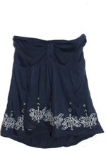 SO Juniors Hi Lo Low Floral Navy Convertible Halter Strapless Tube Top - £7.06 GBP