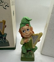 Vintage Hoffman Distill Mini Decanter Mr. Harpist Leprechaun w/ Original... - £21.35 GBP