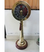 SHIP ENGINE TELEGRAPH 36&quot; COLLECTIBLE WITH WOODEN BASE FUNCTIONAL RING - $296.01