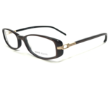 Anne Klein Eyeglasses Frames AK8029 114 Dark Brown Gold Rectangular 50-1... - $51.28