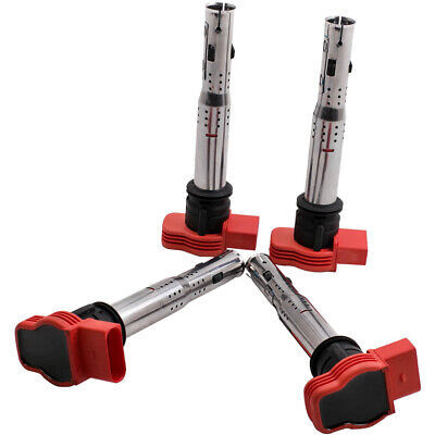 4x Ignition Coil Pack For Audi A6 2.4 2.8L 3.0L 3.2L 4.2 V8 2005-2011