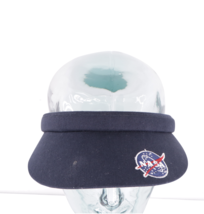 Vintage 90s NASA Space Spell Out Faded Visor Hat Cap Navy Blue Cotton OSFA - $23.71