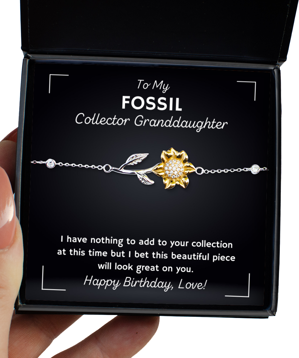 Fossil Collector Granddaughter Bracelet Birthday Gifts - Sunflower Bracelet