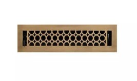 New 2-1/4&quot; x 14&quot; Antique Brass Honeycomb Floor Register by Signature Har... - $19.95