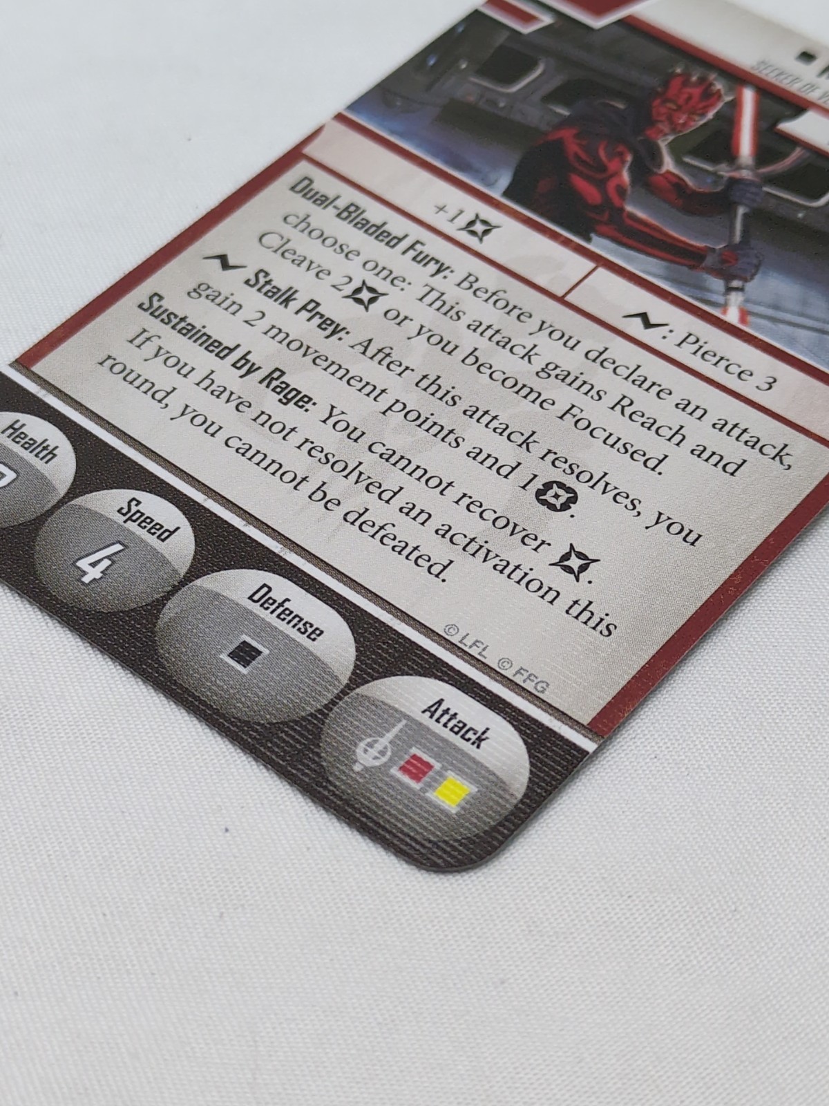 Star Wars Imperial Assault Darth Mail Villain Pack Deployment Card Only Item image 4