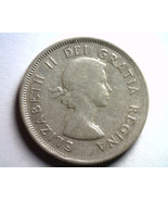 1954 CANADA TWENTY FIVE CENT ELIZABETH II KM 52 VERY FINE VF NICE ORIGINAL - £7.08 GBP