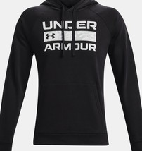 Mens Under Armour UA Rival Fleece Signature Box Hoodie -Large - NWT - $35.64
