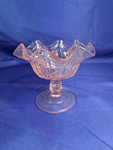 Dugan Afterglow Pink Depression Glass in Coin Spot Pattern - $28.04
