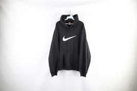 Vintage Nike Mens XL Faded Travis Scott Big Swoosh Center Logo Hoodie Sweatshirt - £71.18 GBP