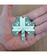 Dollar Origami CLOVER Made with REAL MONEY Handmade Plant Cash Art Gift ... - $34.95