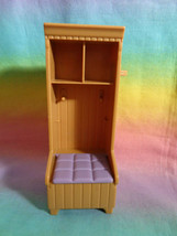 2005 Fisher Price Loving Family Dollhouse Mud Room Laundry Storage Closet Bench  - $4.89