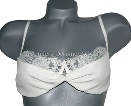 NWT ROSAMOSARIO Italy chantilly lace bra demi $178 34D Italian bridal li... - £55.29 GBP