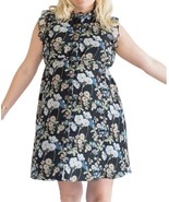 Bianca Balti The Sycamore Mini Maternity Dress Size 2 Black Teal Floral ... - $117.48 CAD