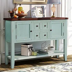 Cambridge Series Buffet Sideboard Console 2 Cabinets 4 Storage Drawers A... - $632.99