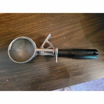 Vintage Ice Cream/Cookie Scoop - Black Handle - Aluminum - £9.43 GBP