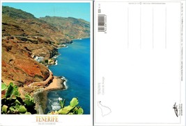 One(1) Spain Tenerife Canary Islands Anaga Coast Mountainside View VTG Postcard - £7.51 GBP