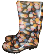 Cougar Flyer Tall Multicolor Rubber Women&#39;s Rain Boots, Size US 11M - £20.45 GBP