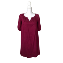 Merona Womens Shift Tunic Dress Size S Burgundy Red - $20.02
