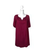 Merona Womens Shift Tunic Dress Size S Burgundy Red - $27.61 CAD