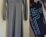 Jack Hartley MIAMI gray Vintage Polyester Dress Medium MADE IN USA - $32.99