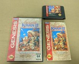Genghis Khan II Clan of the Gray Wolf Sega Genesis Complete in Box - $61.95