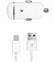 Just Wireless 13004 Single USB 12W 2.4A Fast Car Charger Iphone Cable #u140 - £23.19 GBP
